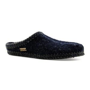 Haflinger 611002 AS20 Unisex Navy Boiled Wool Slippers NIB 41